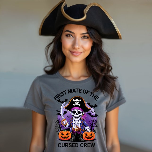 T-shirt En Tri-matière Capitaine pirate d'Halloween de l'équipage maudit (Créateur téléchargé)