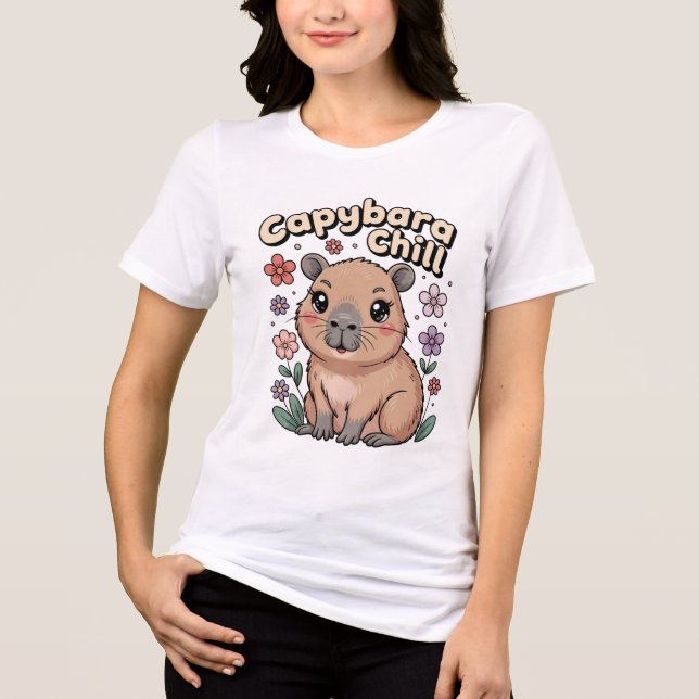 T-shirt En Tri-matière Capybara Chill (Recto)