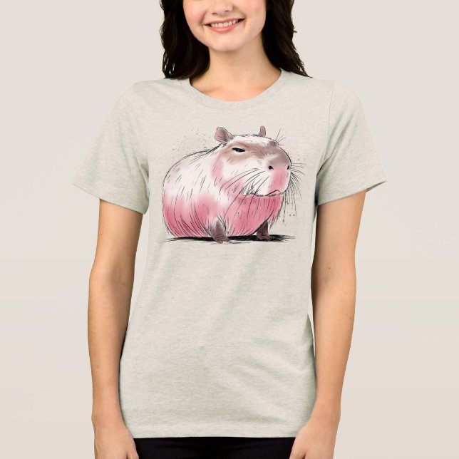T-shirt En Tri-matière Capybara grincheux (Recto)