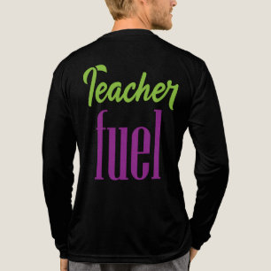 T-shirt En Tri-matière Carburant enseignant - Conception amusante de café