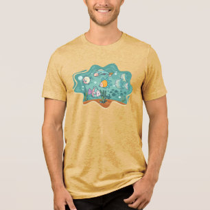 T-shirt En Tri-matière Caricature sous-marine Ocean Life