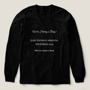 T-shirt En Tri-matière Carte de déclaration personnalisée pour bébé