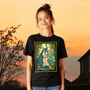 T-shirt En Tri-matière Carte Tarot Art Nouveau, Les Amoureux