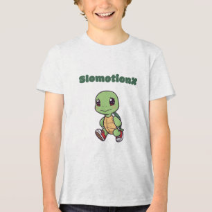 T-shirt En Tri-matière Cartoon Kawaii Turtle Sweatshirt mignon Slowmotion