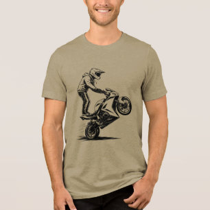 T-shirt En Tri-matière Cascade de moto de sport