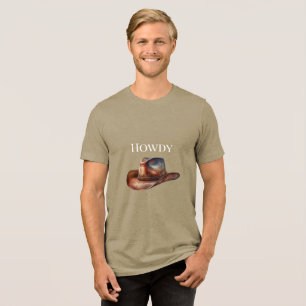 T-shirt En Tri-matière Casquette Western Brown Cowboy