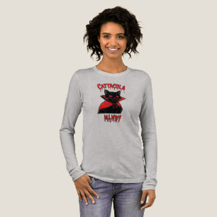 T-shirt En Tri-matière Catacula Black Vampire Cat Halloween