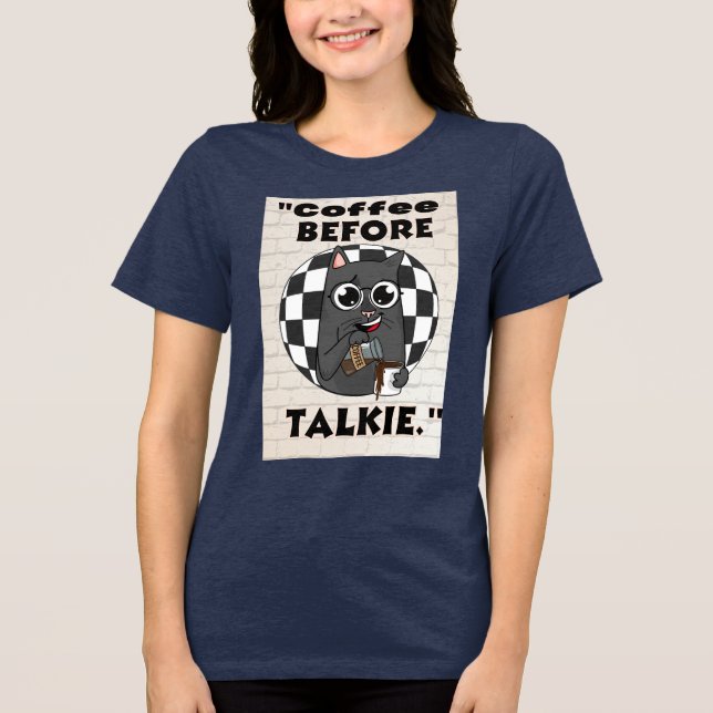 T-shirt En Tri-matière cats café (Recto)