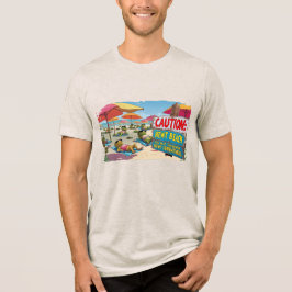 T-shirt En Tri-matière Caution: Newt Beach