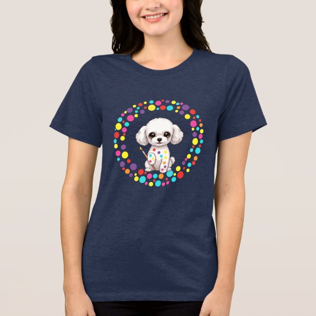 T-shirt En Tri-matière Celebrate Dot Day with My Teacup Poodle  (Recto)