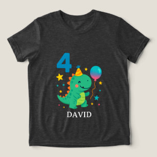 T-shirt En Tri-matière Célébration d'anniversaire de Dino mignon - Concep