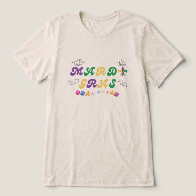 T-shirt En Tri-matière Célébration de Mardi Gras amour (Design Recto)