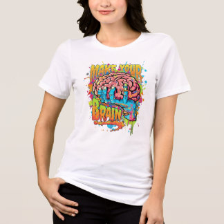 T-shirt En Tri-matière Cerveau artistique unique
