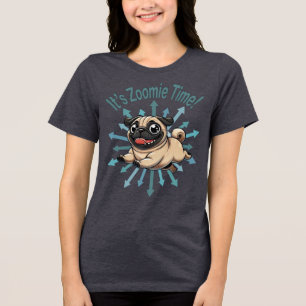 T-shirt En Tri-matière C'est le Carlin de temps Zoomie