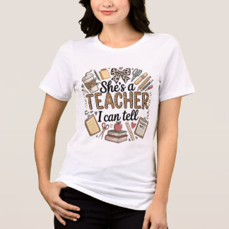 T-shirt En Tri-matière C'est une enseignante, je peux le dire | Jolie ens