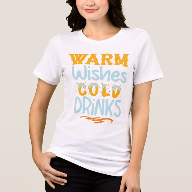 T-shirt En Tri-matière Chaleurs, Boissons Froides (Recto)