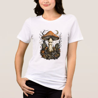 T-shirt En Tri-matière Champignon ensorcelé d'Halloween Forêt gothique vi