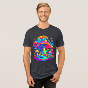 T-shirt En Tri-matière Champignons magiques super - Art rétro