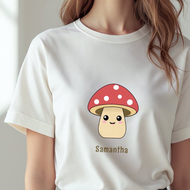 T-shirt En Tri-matière Champignons mignons (Cute Mushroom TShirt)
