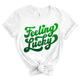 T-shirt En Tri-matière Chanceux St. Patrick’s Day Ombre Vert