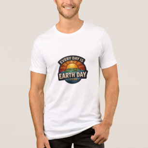 T-shirt En Tri-matière Chaque Jour est la Journée de la Terre 2026 Conc