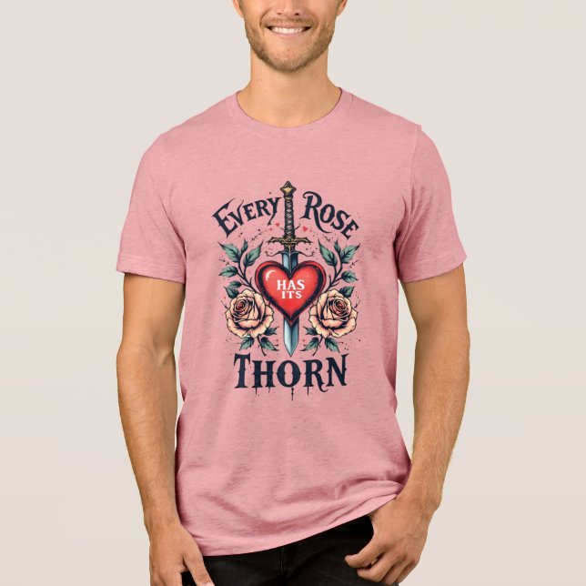 T-shirt En Tri-matière Chaque Rose A Son Épine (Recto)