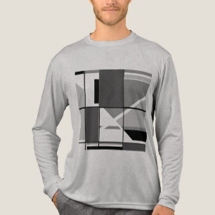 T-shirt En Tri-matière Charbon gris noir MCM Look Géométrique Abstrait