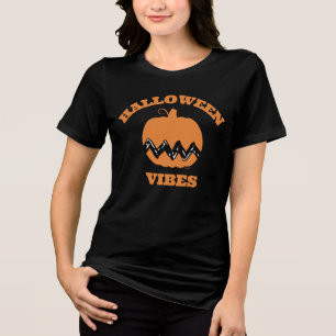 T-shirt En Tri-matière Charlie Brown Orange Citrouille   Vibes d'Hallowee