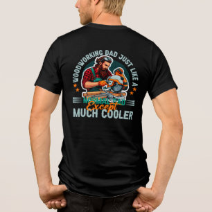 T-shirt En Tri-matière Charpentier Travailleur du Bois Papa Famille Homme