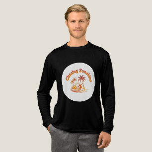 T-shirt En Tri-matière Chasse Soleil - Surfer Rétro & Palm Tree été