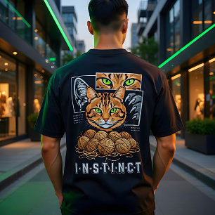 T-shirt En Tri-matière Chat amateur fou de fil tricotant drôle