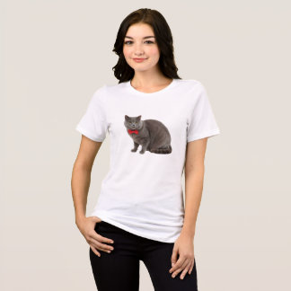 T-shirt En Tri-matière Chat de qualité premium, Femme 