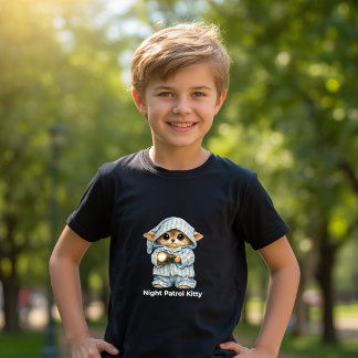T-shirt En Tri-matière Chat Mignon en Pyjama