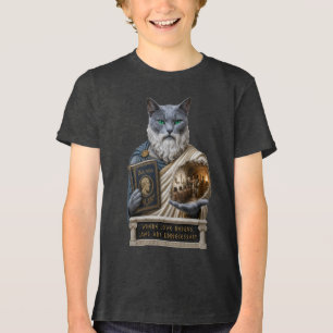 T-shirt En Tri-matière Chat Plat Bleu Russe