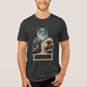 T-shirt En Tri-matière Chat Plat Bleu Russe