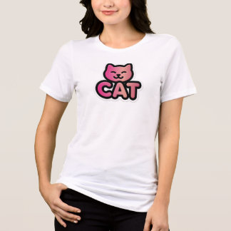 T-shirt En Tri-matière Chat Rose Gold Rose