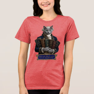 T-shirt En Tri-matière Chat Russian Blue Emmanuel Kant