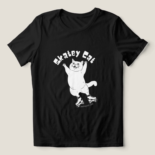 T-shirt En Tri-matière Chat Skatey (Design Recto)