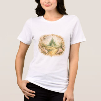 T-shirt En Tri-matière Château émeraude vintage