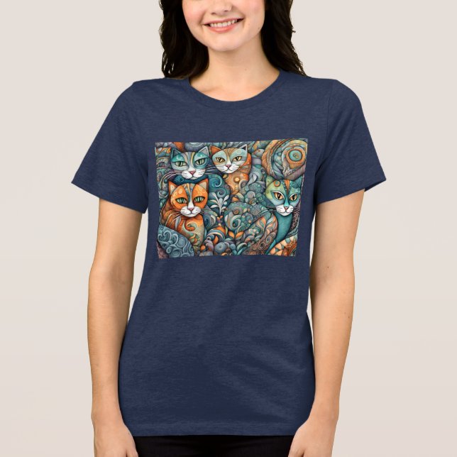 T-shirt En Tri-matière chats apaisants 2 (Recto)
