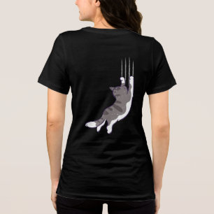 T-shirt En Tri-matière Chats mignons - Accrochez-vous !