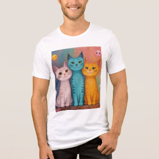 T-shirt En Tri-matière chats souriants