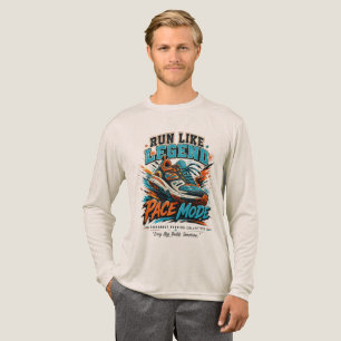 T-shirt En Tri-matière Chaussure de course à pied Art Pace Mode Retro Run