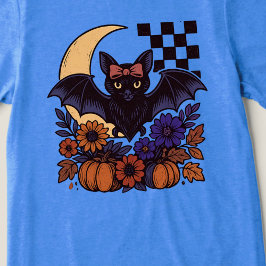 T-shirt En Tri-matière Chauve d'Halloween rétro avec lune Gothique esthét
