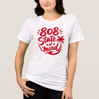 T-shirt En Tri-matière chemise 808 état d'esprit - culture hawaïenne