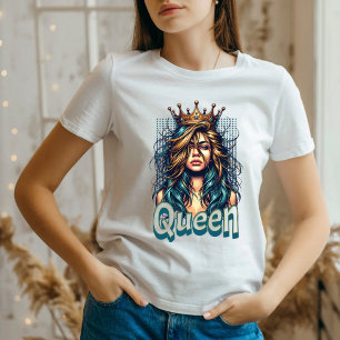 T-shirt En Tri-matière Chemise à la mode Queen Crown Graphic