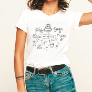 T-shirt En Tri-matière Chemise à manches courtes et motif "Bride Squad We
