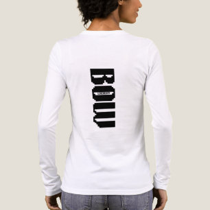 T-shirt En Tri-matière chemise à manches longues avec marque de nœud et c