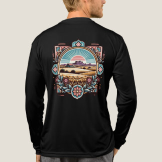 T-shirt En Tri-matière Chemise à manches longues inspirée de l'art Sunset