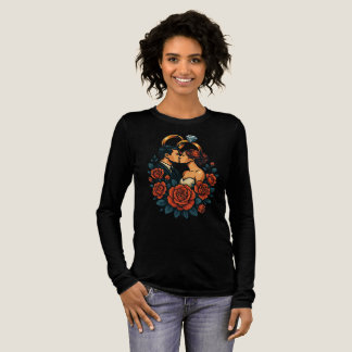 T-shirt En Tri-matière Chemise à manches longues pour couple de mariage r